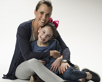 A photo of Ella and her mother